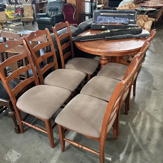 dining table and 6 chairs