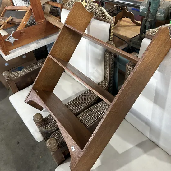 Oak wall shelf
