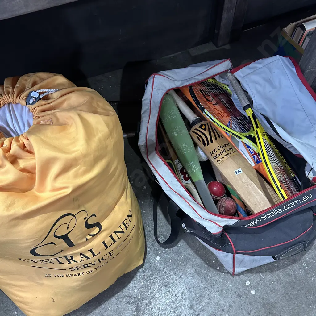 cricket gear, tennis rackets, bedding etc Image 1++