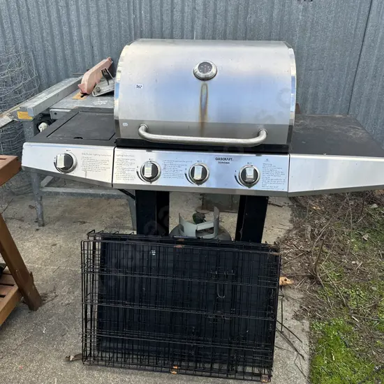 bbq and bottle plus pet cage