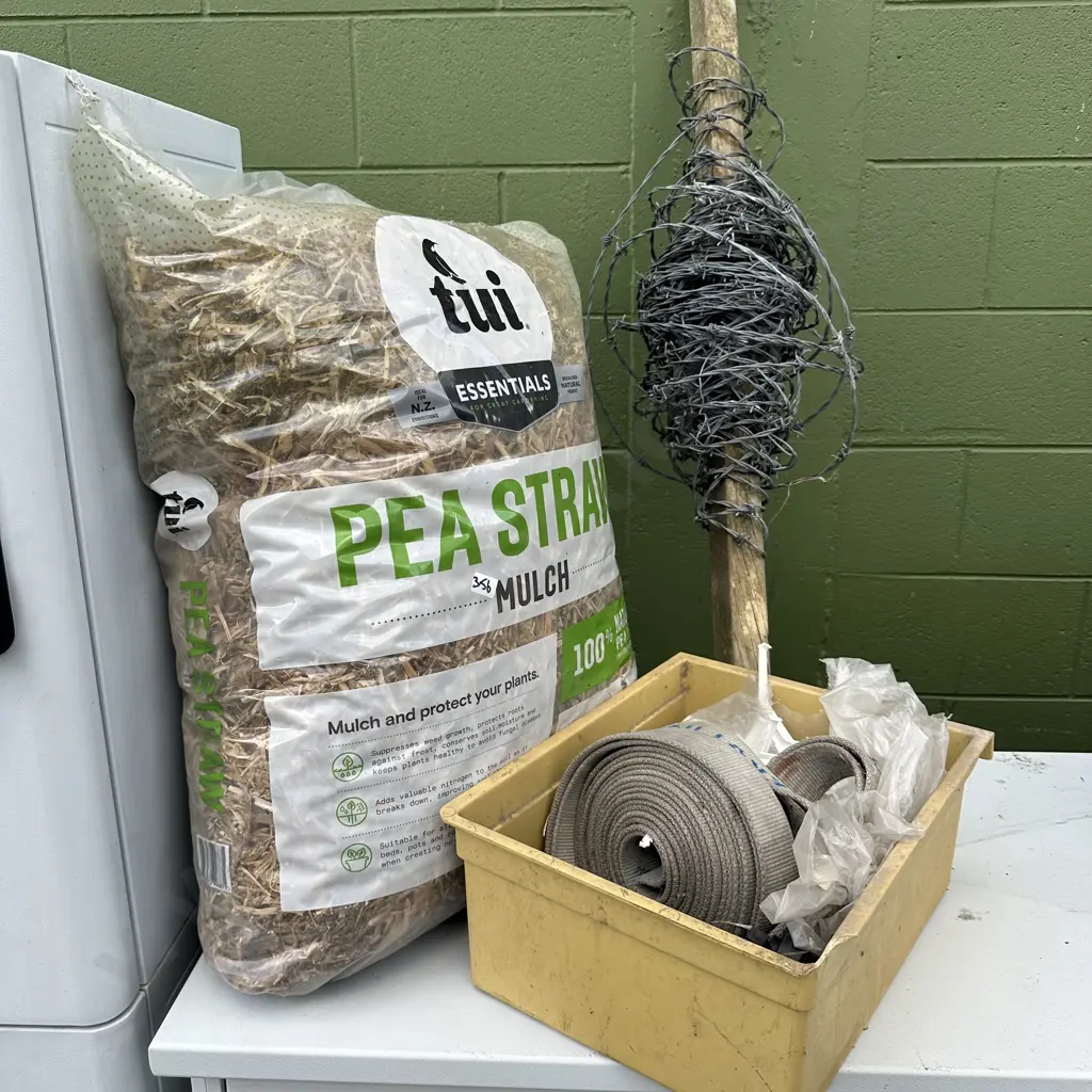 mulch and barbed wire etc Image 1++