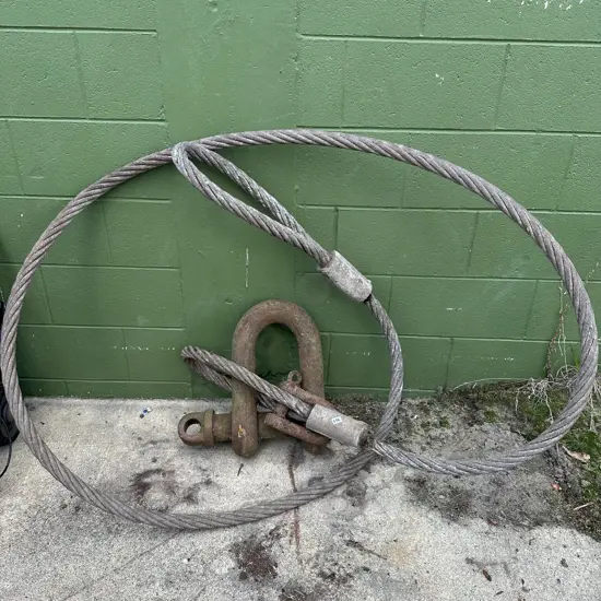 vintage maritime shackle and cable