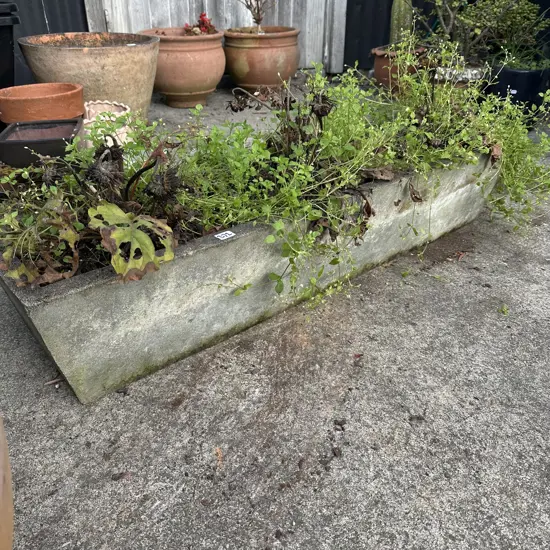 stone planter trough 1m long