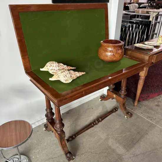 early NZ antique card table (needs repair)
