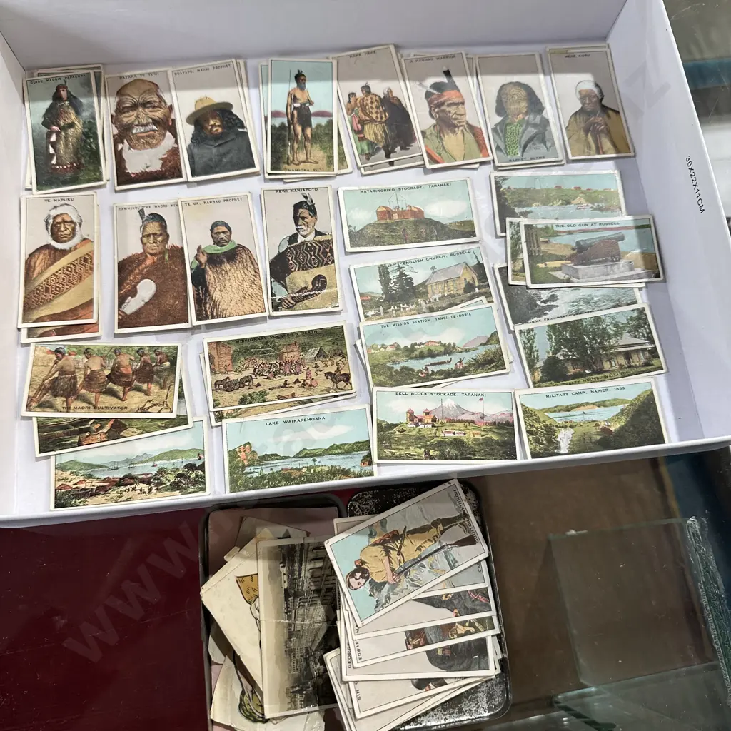 collection of NZ Dominion Tobacco cig cards depicting Maori chiefs etc Image 1++