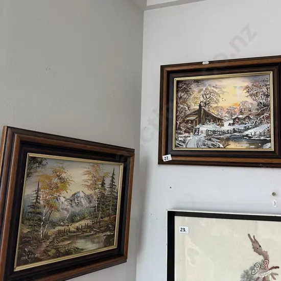 Pr of John Corcoran paintings