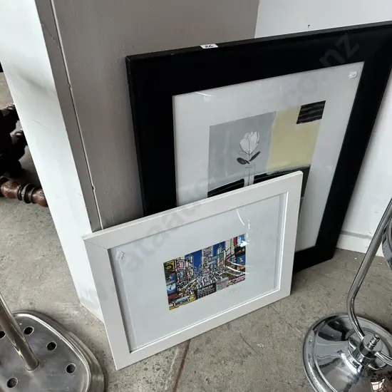 2 framed pictures