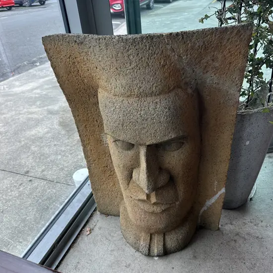 large signed garden art