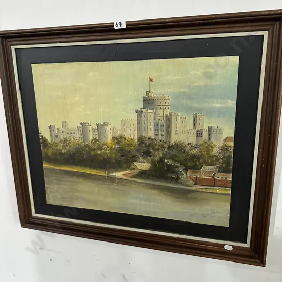 Windsor Castle painting by MR Palmer