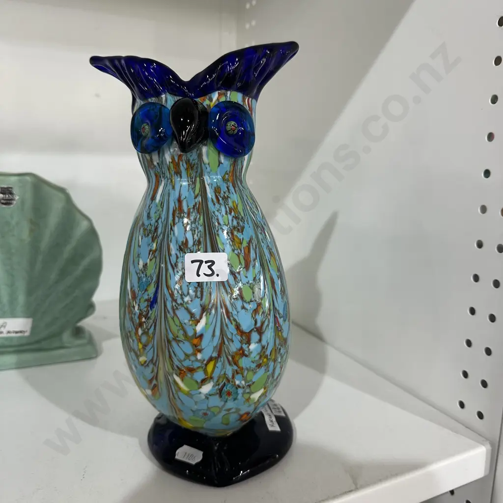 very heavy Murano glass Owl vase Image 1++
