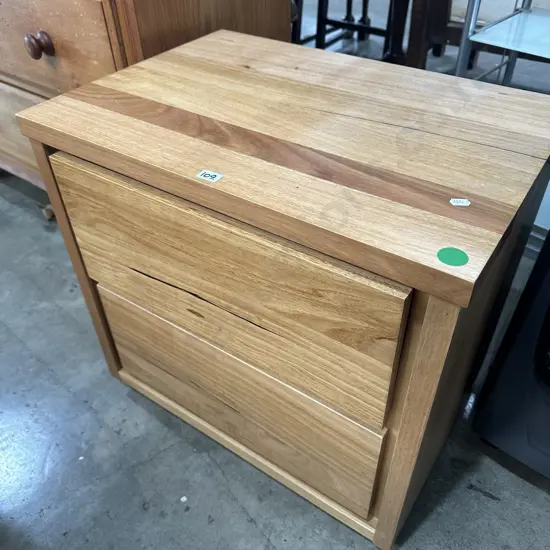 solid bedside table