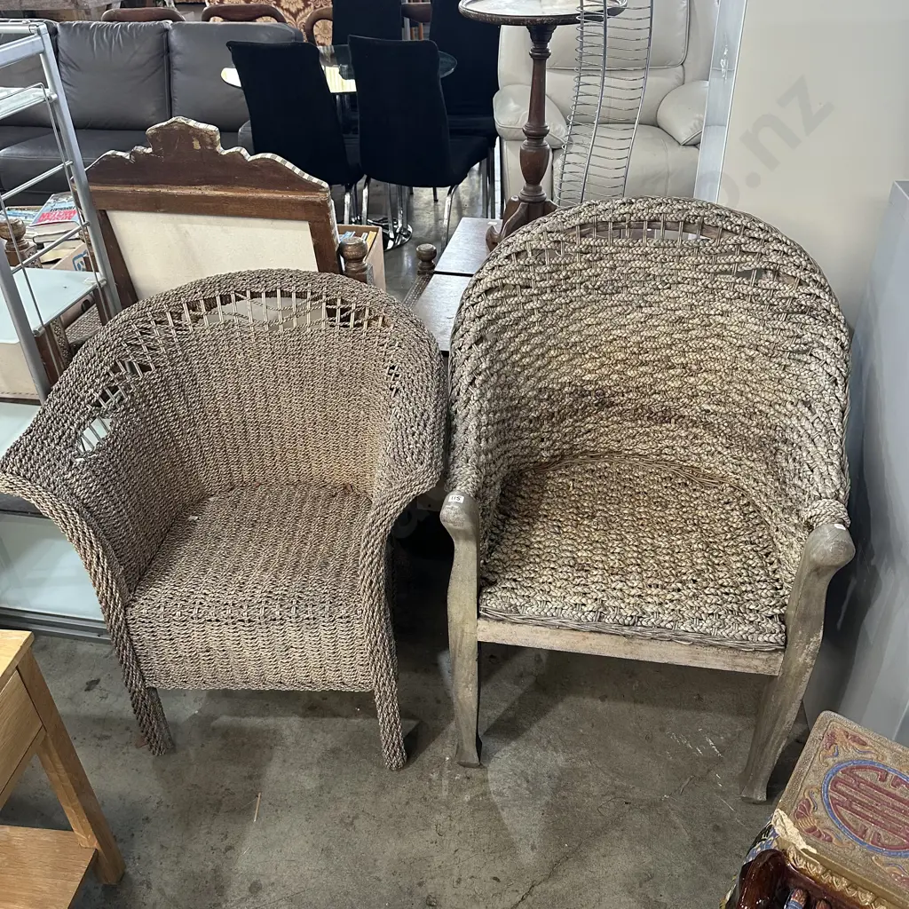 2 seagrass chairs Image 1++