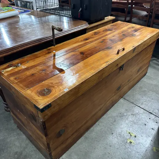large wooden trunk 1750mm long