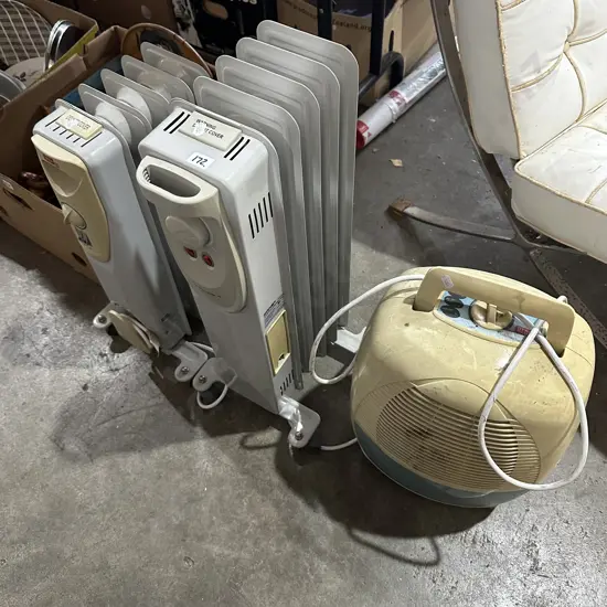 2 heaters and dehumidifier
