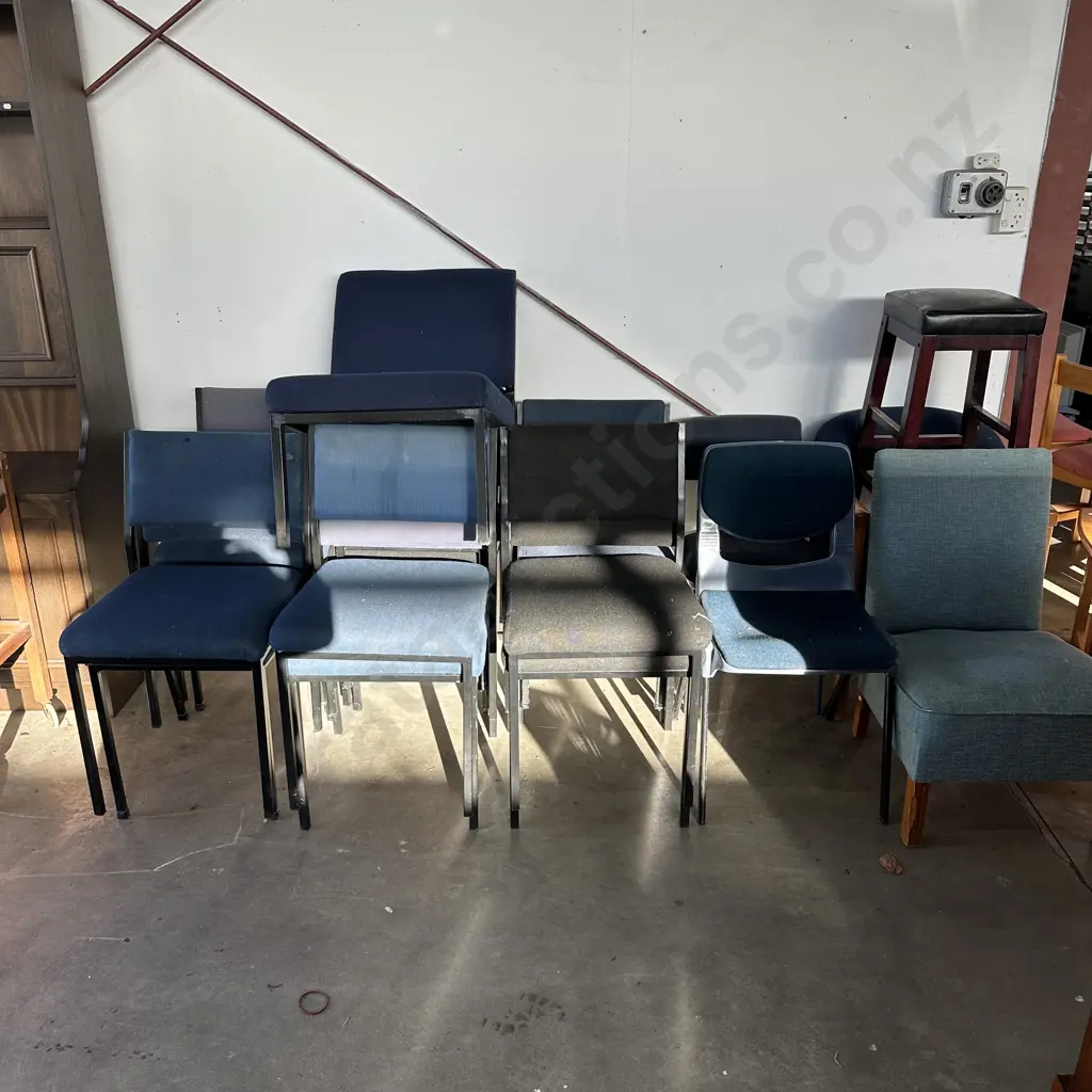 5 x tidy Formica top tables 1200 x 600 plus a bunch of random office chairs Image 1++