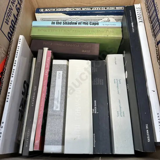 Box lot of interesting books.