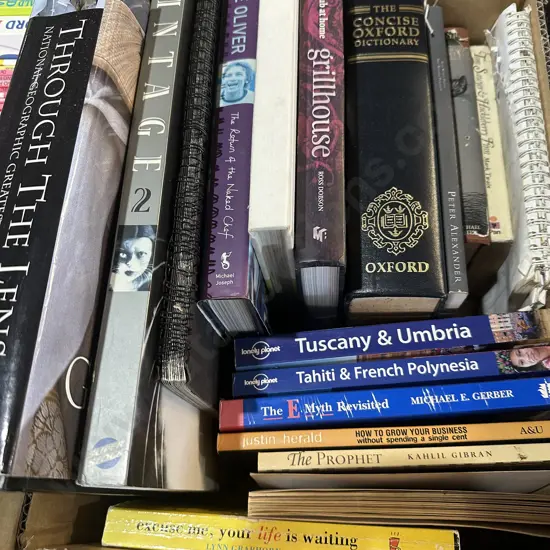 Box of books.