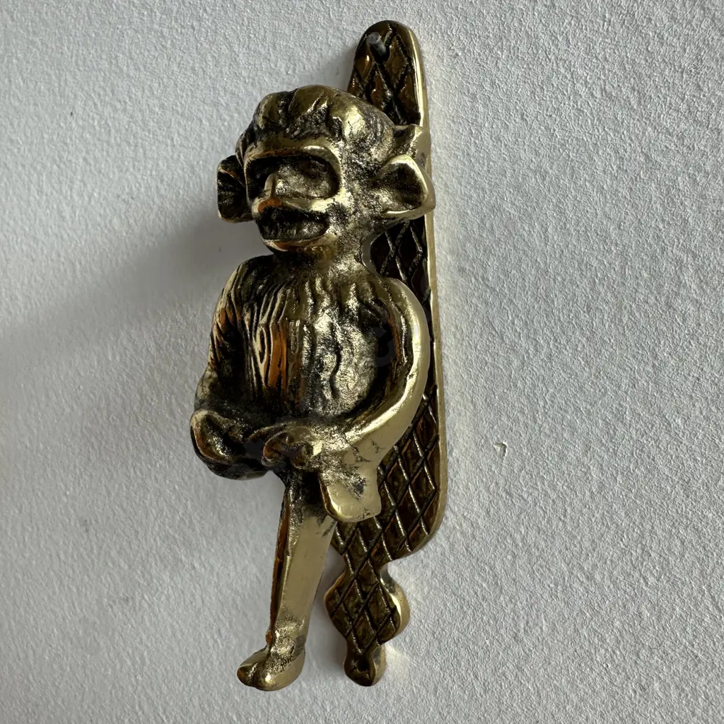 Monkey solid Brass door knocker Image 1++