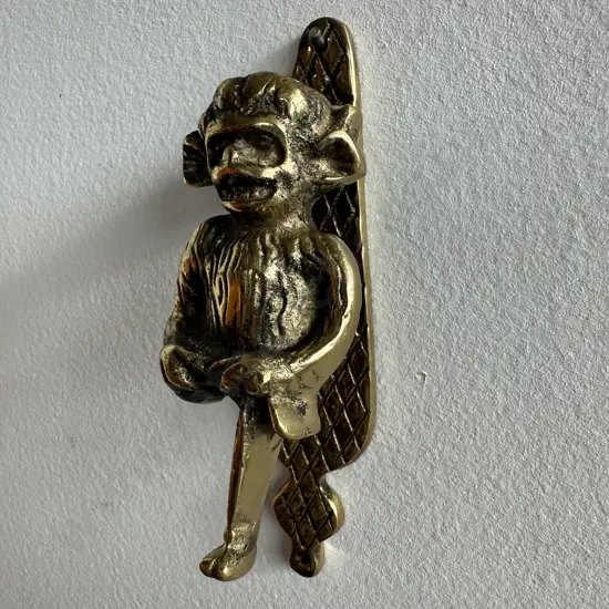 Monkey solid Brass door knocker
