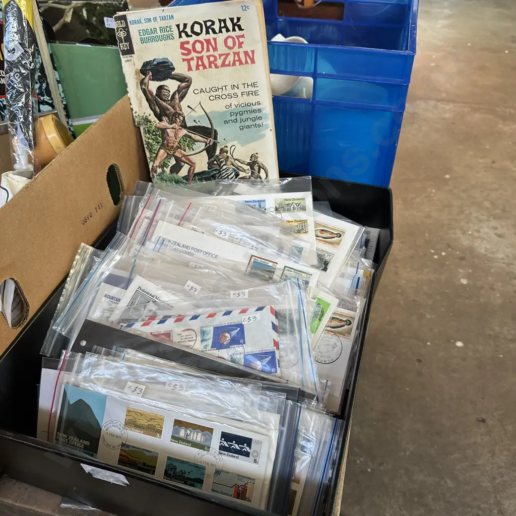 Box lot of first day covers. Image 1++