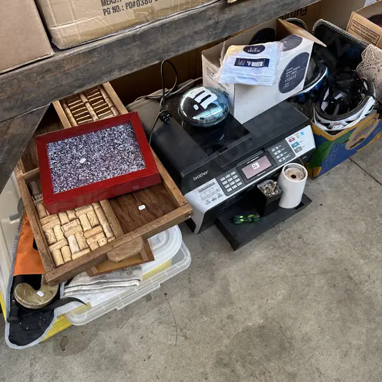 Large bay lot of assorted items.