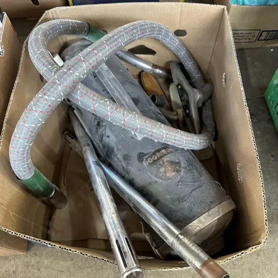 vintage vacuum cleaner.