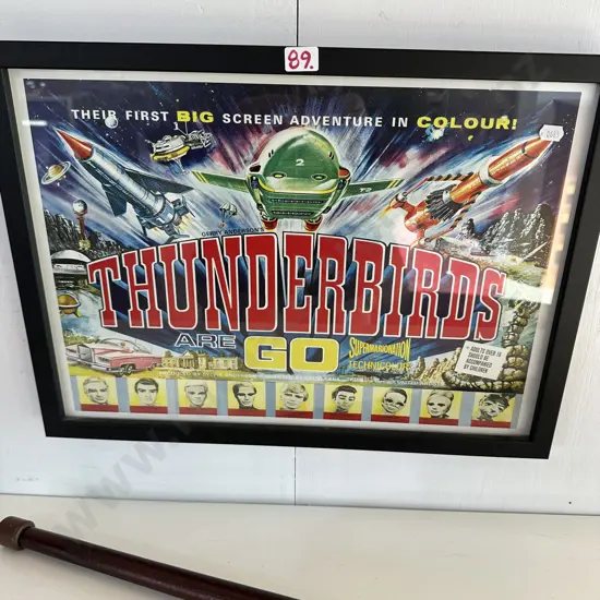 Framed Thunderbirds poster
