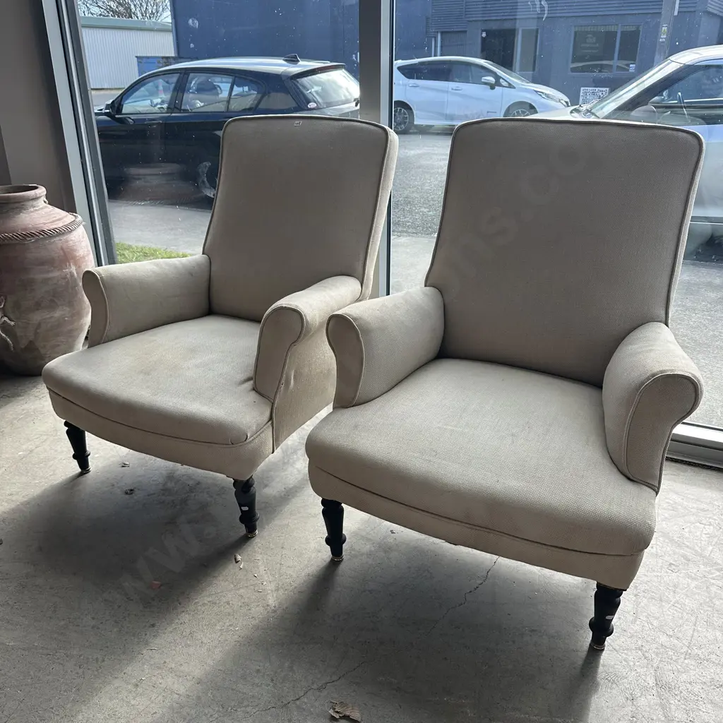 Turn of the century French occasional chairs purchased from Les Puces in Paris Image 1++