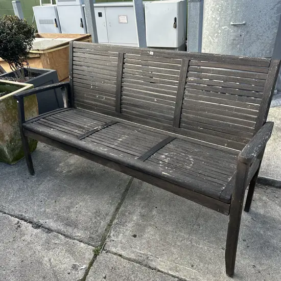 wooden garden seat
