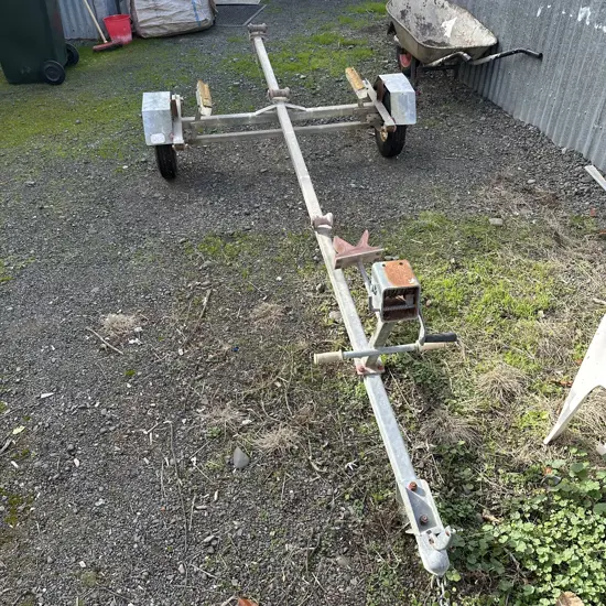 boat trailer with winch and coupling no WOF