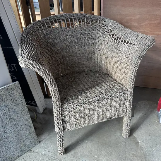 vintage seagrass chair