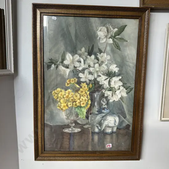 signed still life water colour