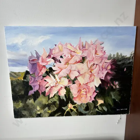 Sue Wilson Roses painting 600 x 450