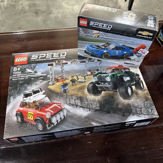 2 x Speed champion boxed LEGO all complete