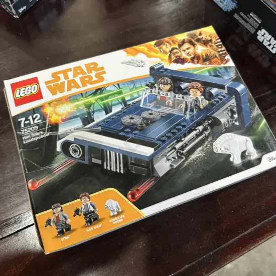 Han Solo's landspeeder boxed LEGO all complete
