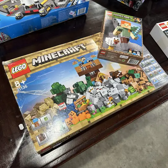 2 x Minecraft  boxed LEGO all complete