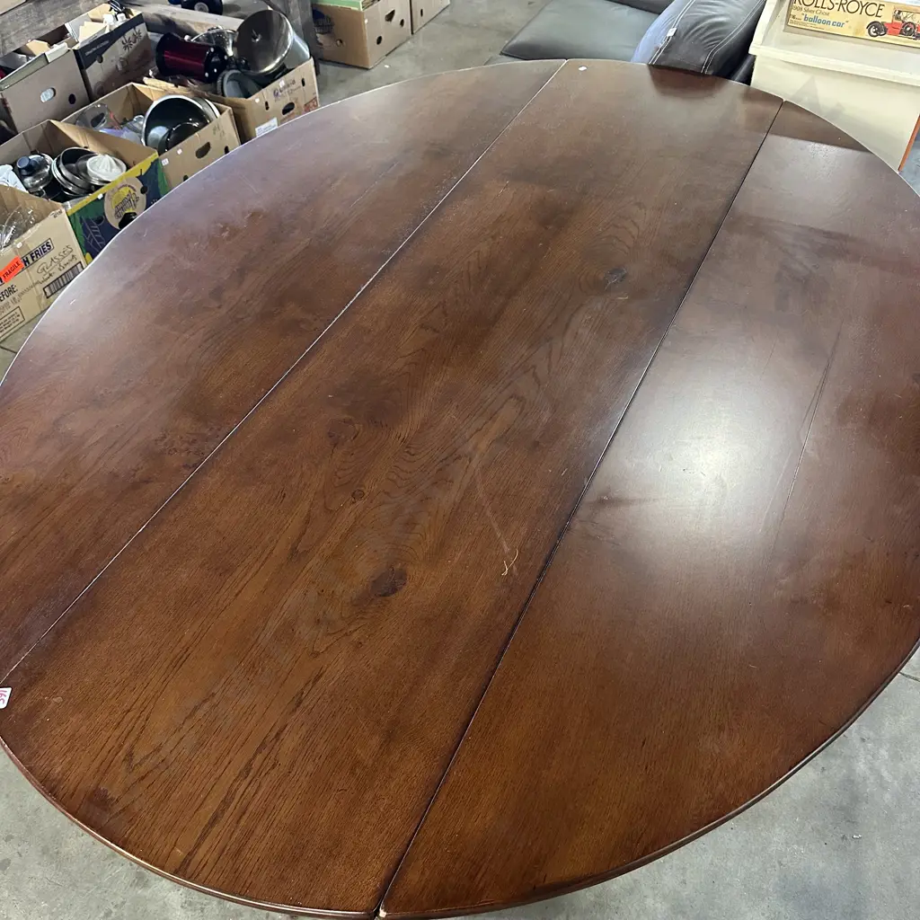 Antique double gateleg drop-leaf Oak dining table Image 1++