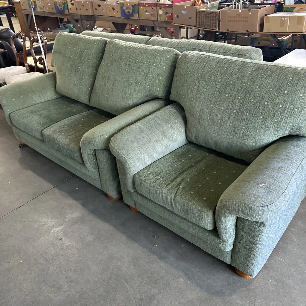 the matching good condition chair & 2 seater Image 1++