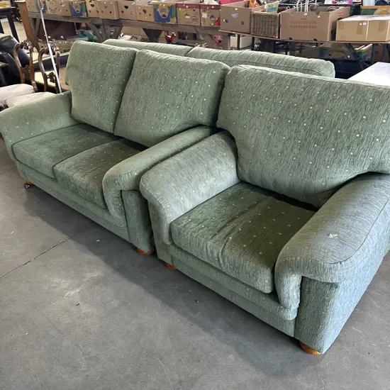 the matching good condition chair & 2 seater
