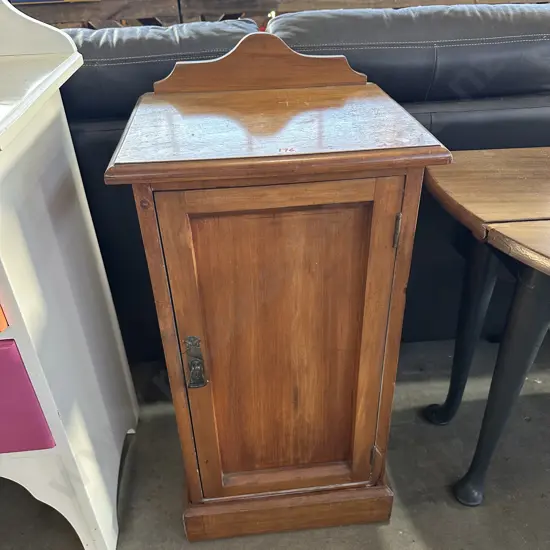 Art Nouveau bedside cabinet, slight damage