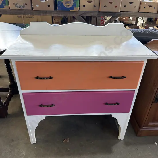 painted Rimu drawers