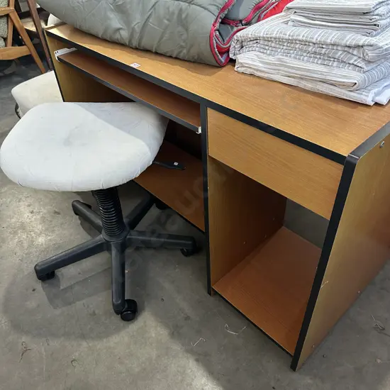 desk and office chair