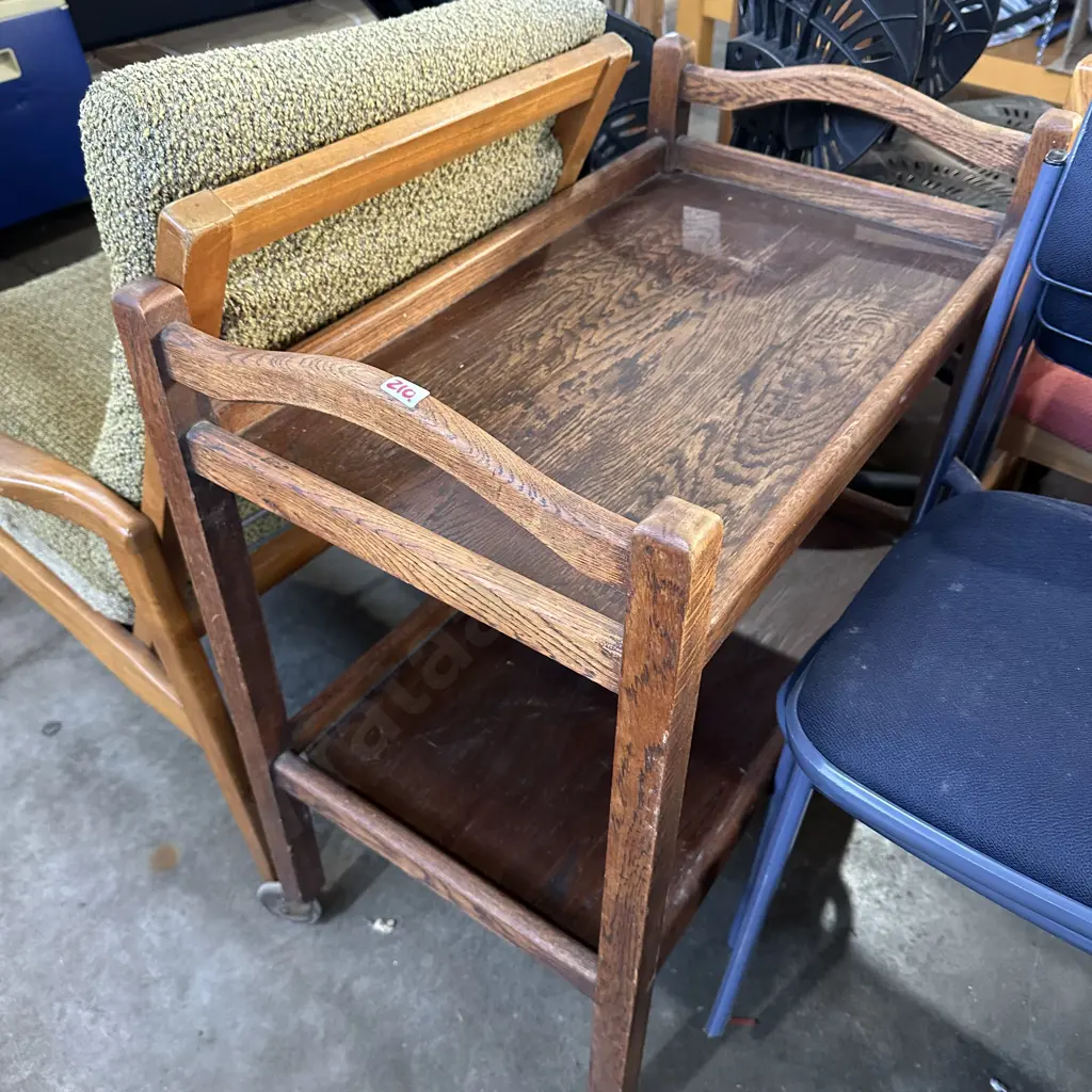 Oak tea trolley Image 1++