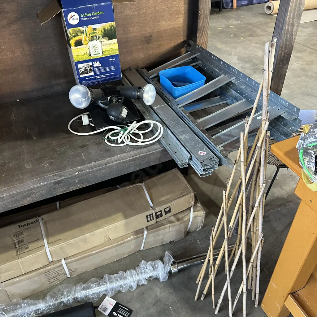 sprayer, lights, shelf, garden stand Image 1++