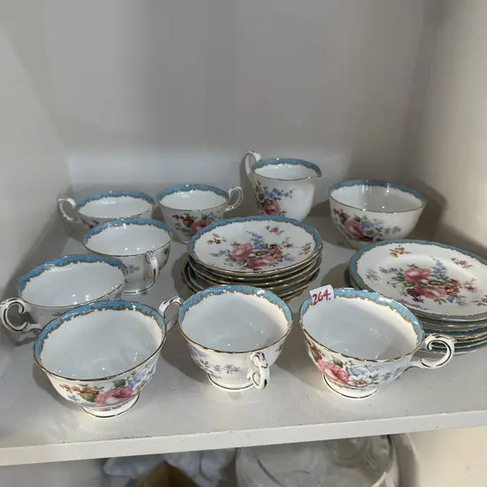 Crown Staffordshire tea service