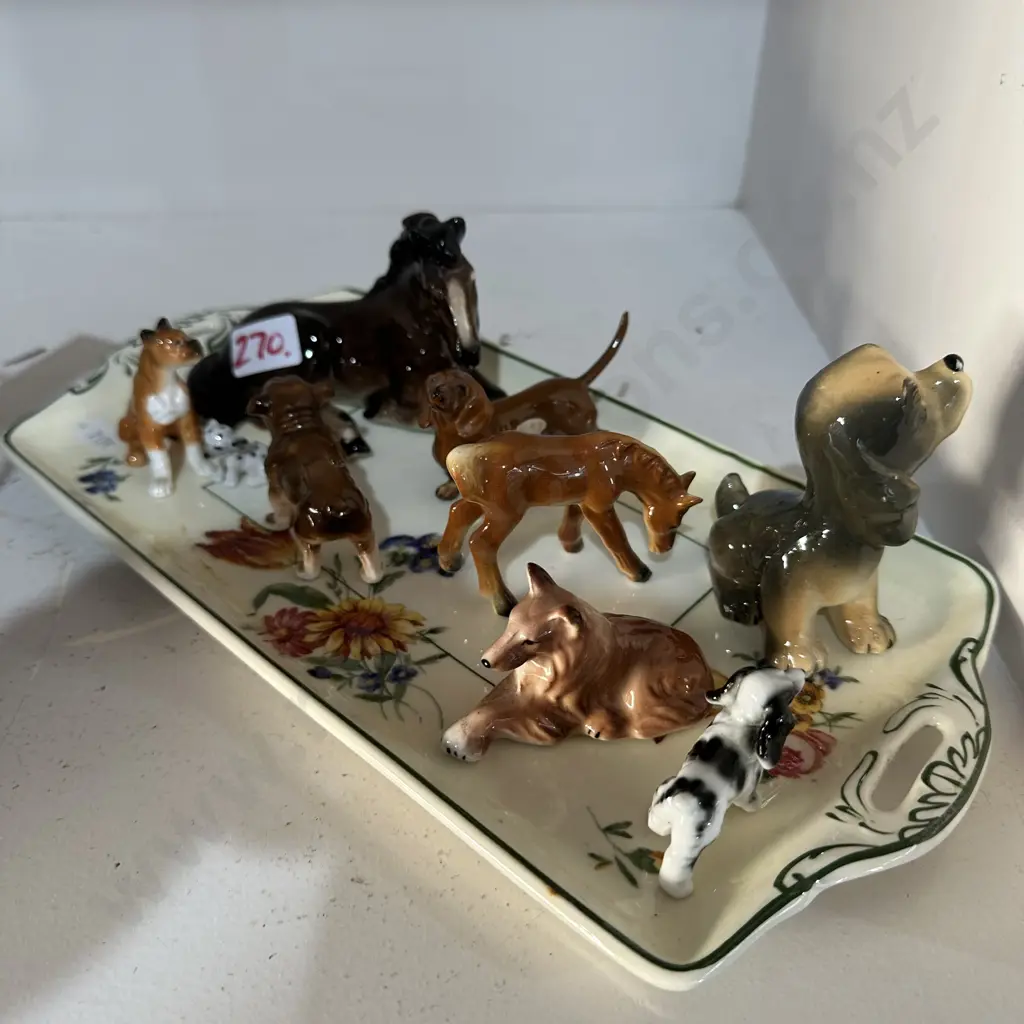 miniature porcelain animals plus sandwich plate Image 1++