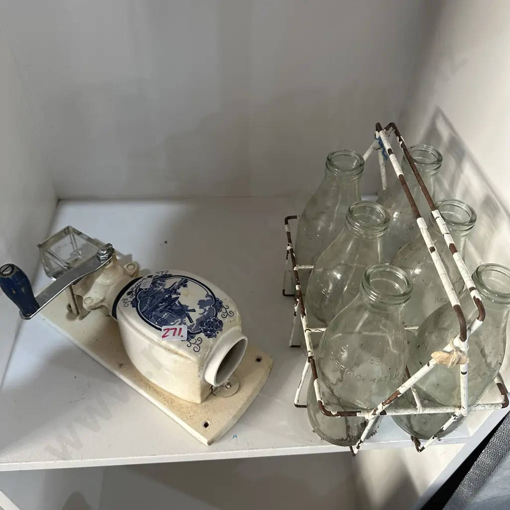 coffee grinder (no lid) plus milk bottles Image 1++