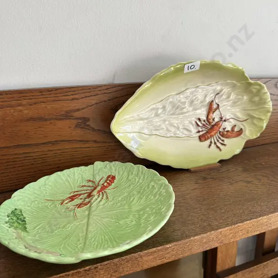 2 x Carltonware lobster plates