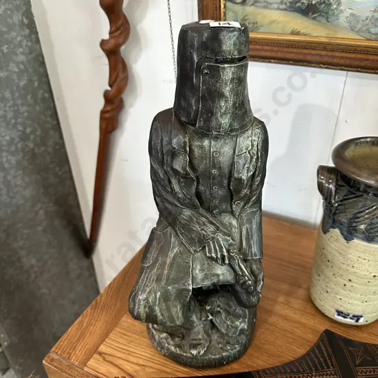 Ned Kelly "Australian Bush Ranger" heavy moulded 37cm