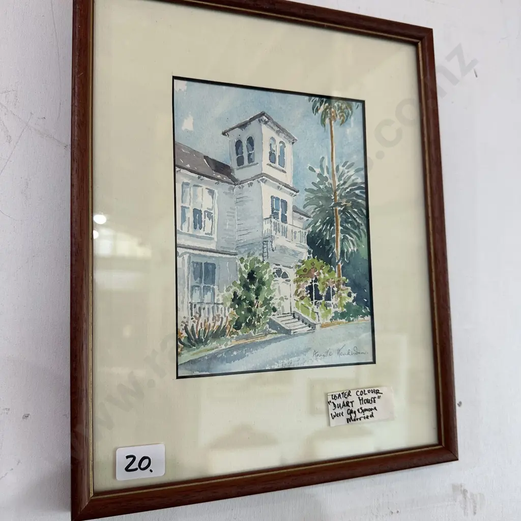 "Duart House" water colour by Annette Henderson 1994 220 x 280 Image 1++
